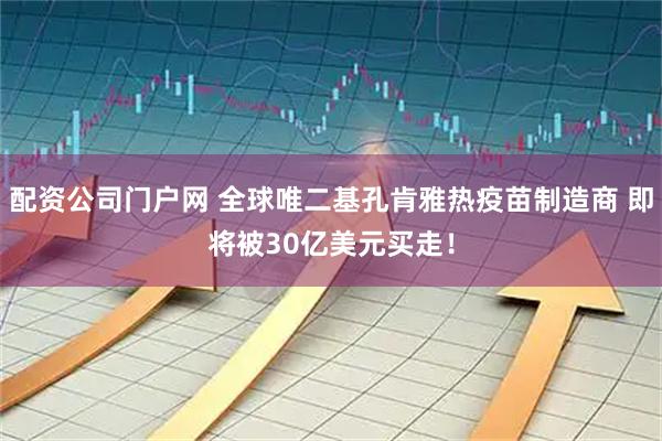 配资公司门户网 全球唯二基孔肯雅热疫苗制造商 即将被30亿美元买走！